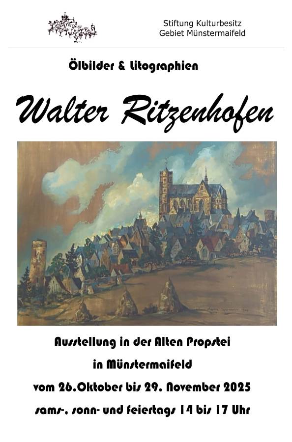 Ausstellungsplakat Walter Ritzenhofen